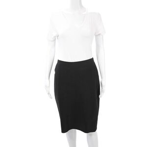 Shin Choi Women Straight Pencil Skirt Black Knee-Length Size 6